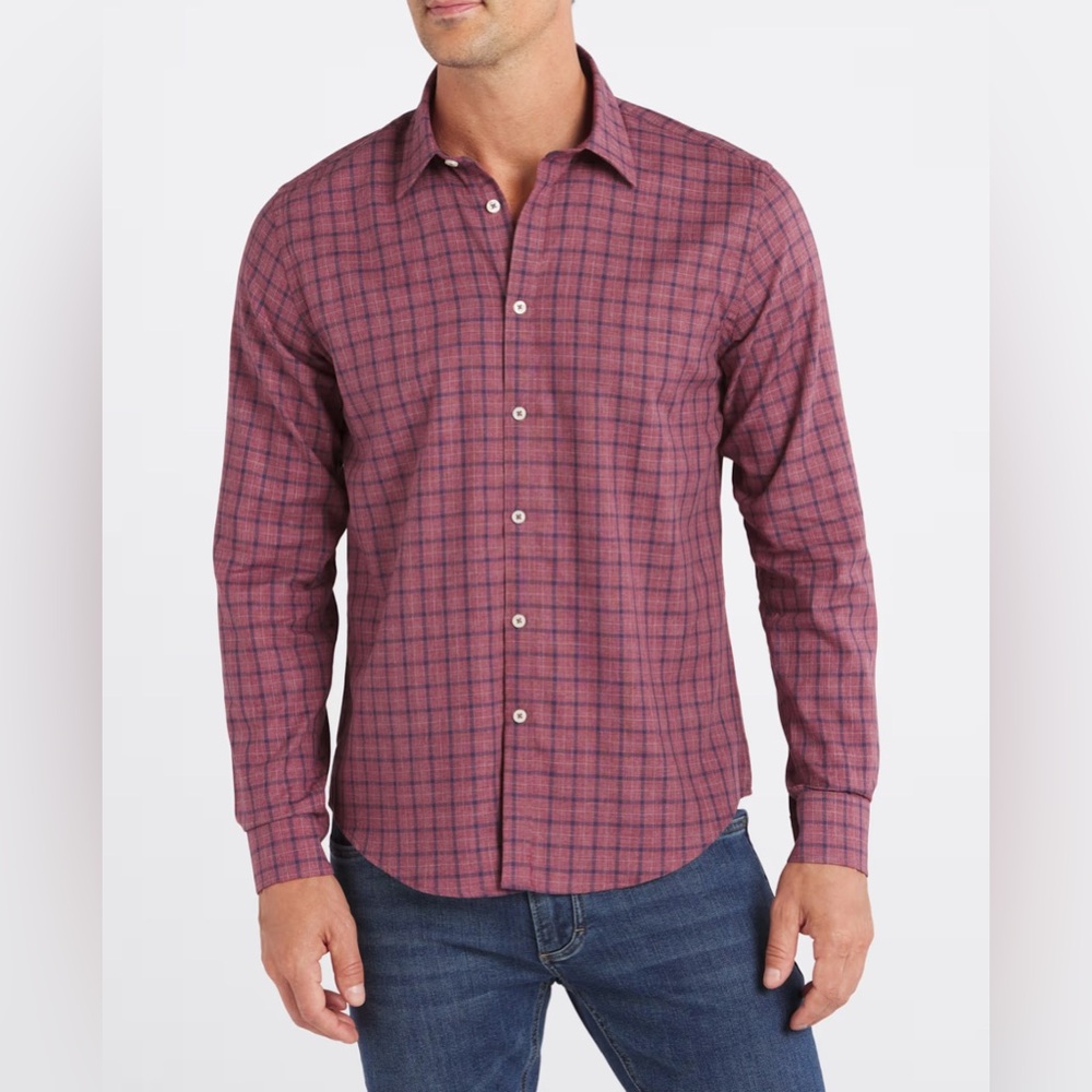 NWT JACK MAVERICK Grayson Soft Dress Shirt in Medium Short